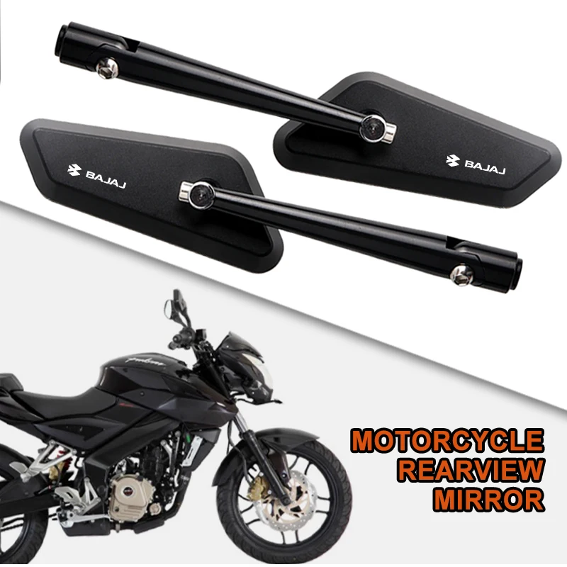 

2Pcs/Pair Aluminum Motorcycle Rearview Mirror small Back Side Convex Mirror For Bajaj Pulsar 125 150 180 RS200 NS200 NS160