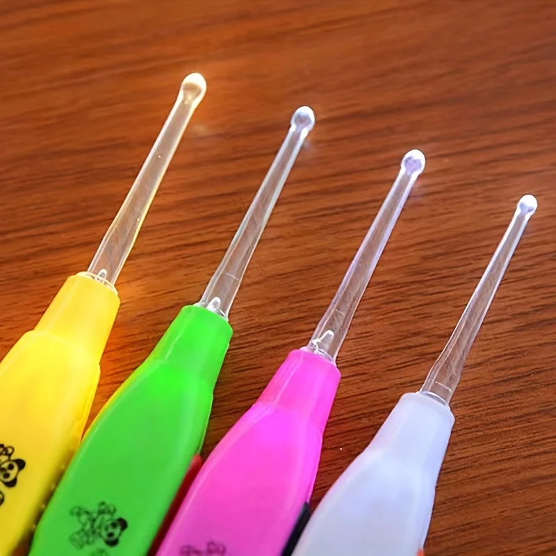 1/2PCS LED Lighted Ear Spoon Home Use Glowing Ear Cleaning Tool Ear Dredge Spoon image 3