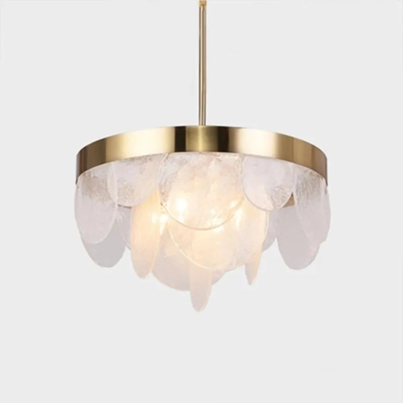 

Modern Round White Chandelier Living Room Bedroom Hall Pendant Lamp Home Decoration Luminaires Luxury Interior Lighting Lusters