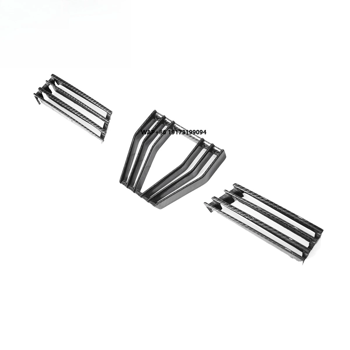 

Middle Air Intake 3 Pcs Set in Dry Carbon AC Style Front Bumper Lower Grille for G87 M2