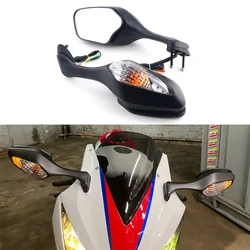 Espejos retrovisores con luz LED para coche, retrovisores con intermitentes para Honda CBR1000RR 2008-2016 /VFR1200 2010-2012, 2009 2010 2011 2012 2013