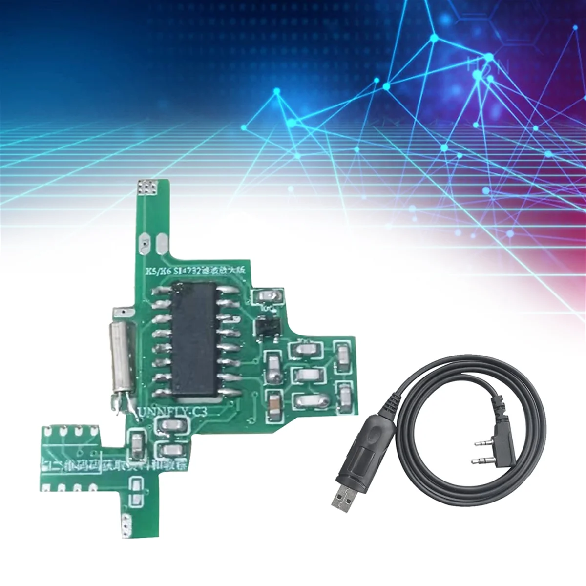 Для Quansheng UVK5/UVK6 SI4732 модуль модификации Интерком фильтр усиленная версия + USB кабель программирования