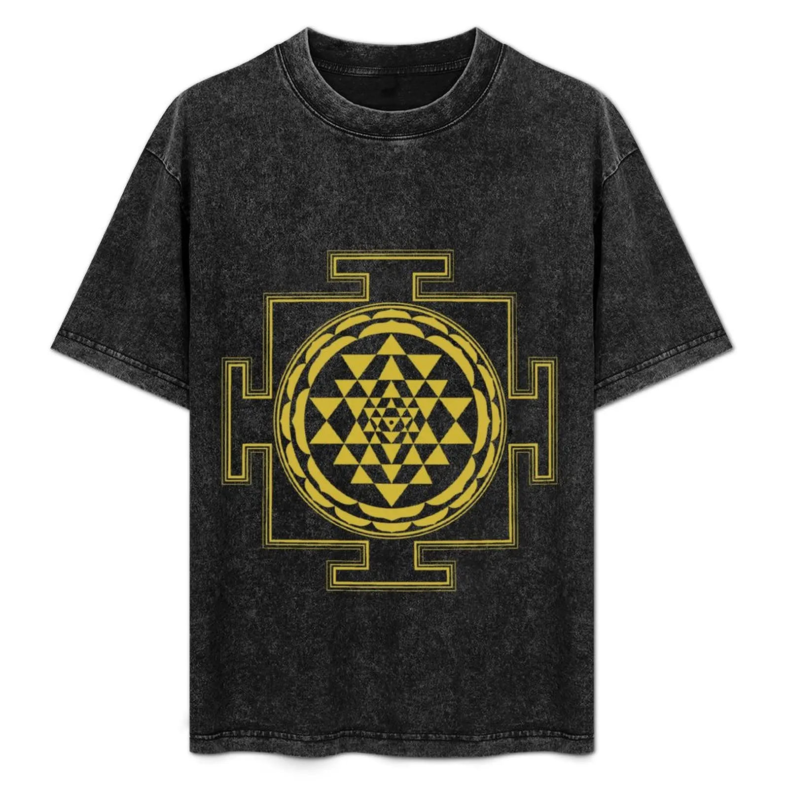 

Sri Yantra Gold 1 fine T-Shirt Casual Daily Wear Short Sleeve Top