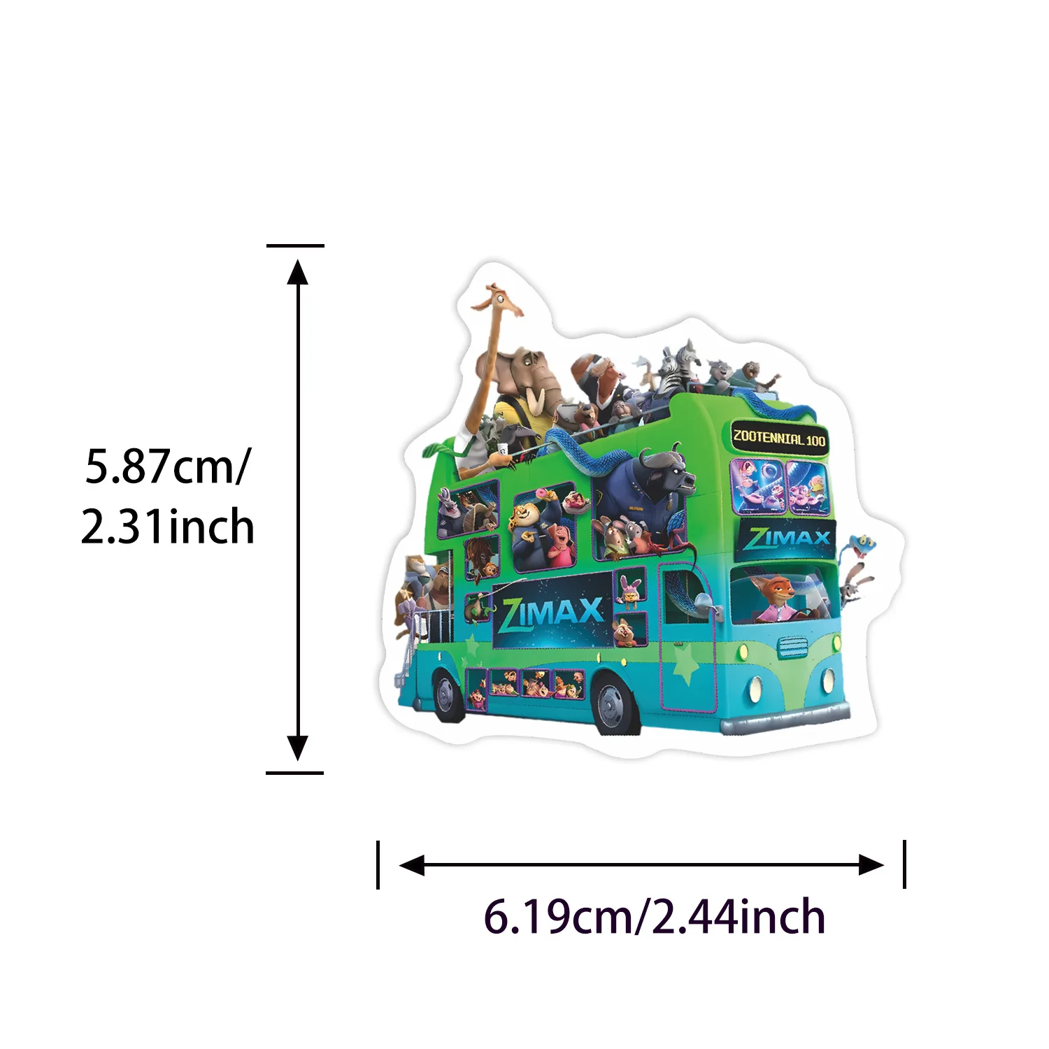 56 قطعة فيلم الساخن Zootopia 2 أنيمي ملصقات لطيف الكرتون الكتابة على الجدران ملصق Skateboard بها بنفسك سكيت الغيتار المحمول مضحك الشارات لعبة هدية