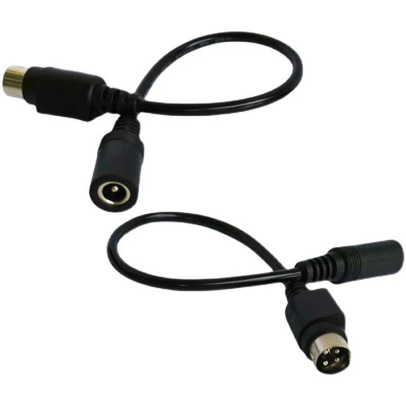 1/5/10P Female 5.5*2.5mm to Male 3-Pin / 4-Pin Cable Lead for SATO TG-5011-19V-ES Just a 4-Pin Cable for TV LCD VCR Power Supply