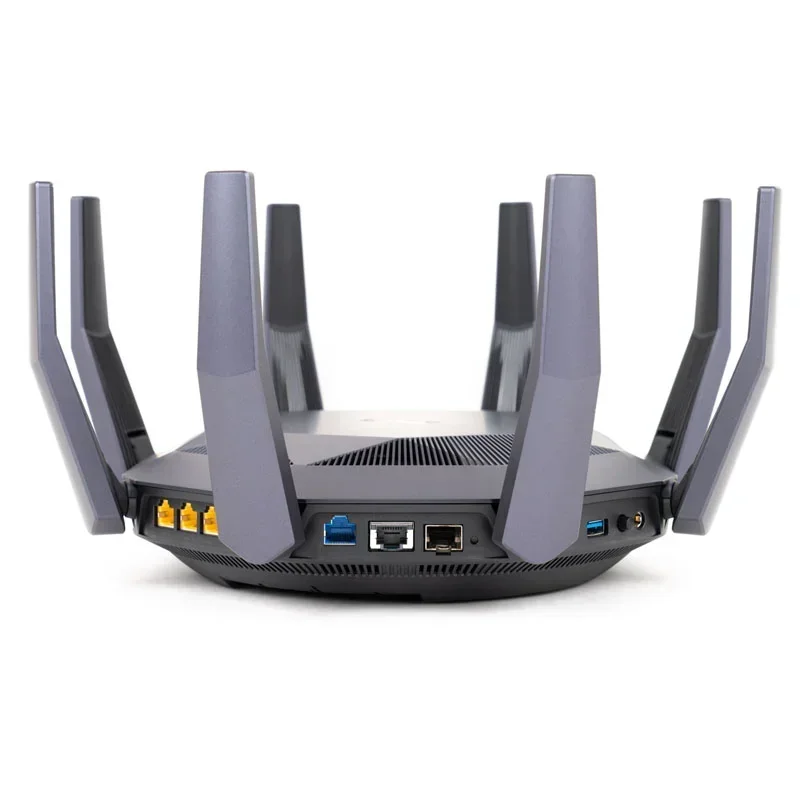 Asus Rt-Ax89x Dual Band 12 Stream Wifi 6 Router di gioco scalabile Dual 10g porte protezione di sicurezza di rete Vpn Aimesh compatibile