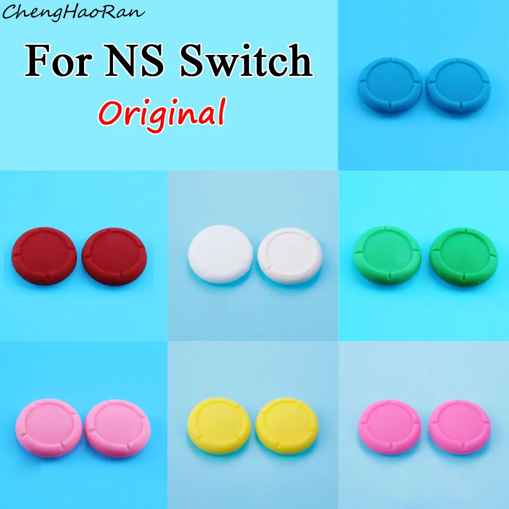 2 pcs Joy Con Silicone 3D Analog Joystick Cap Thumb Grip Cover Button Module For Nintend Switch NS Joy-Con Controller