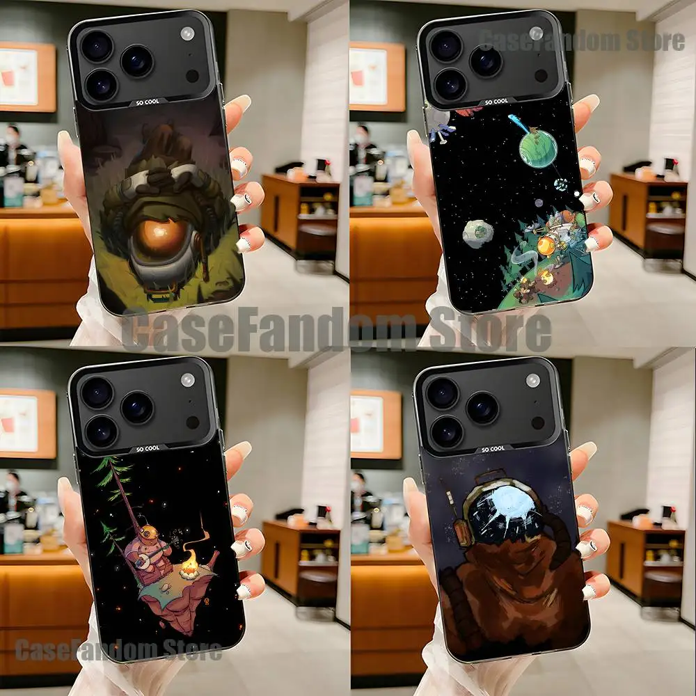 

O-Outer W-Wilds Game Black Matte Shockproof CoverPhone Case For iPhone 17,16,15,14,13,12,11,Pro,Max,Plus