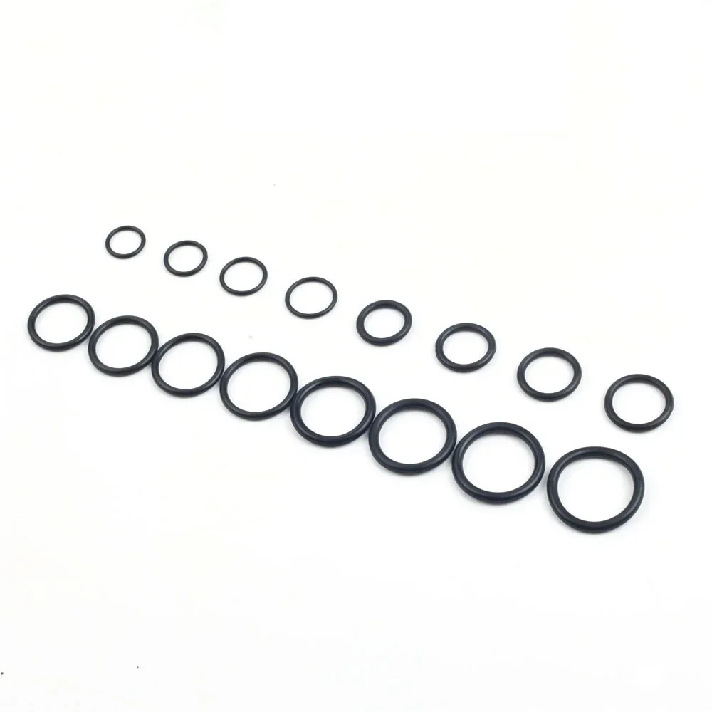 740/1200Pcs O-ring Rubber Gaskets Seal Ring Set Nitrile Rubber High Pressure O-Rings NBR Sealing Elastic Band O Rubber Rings Set