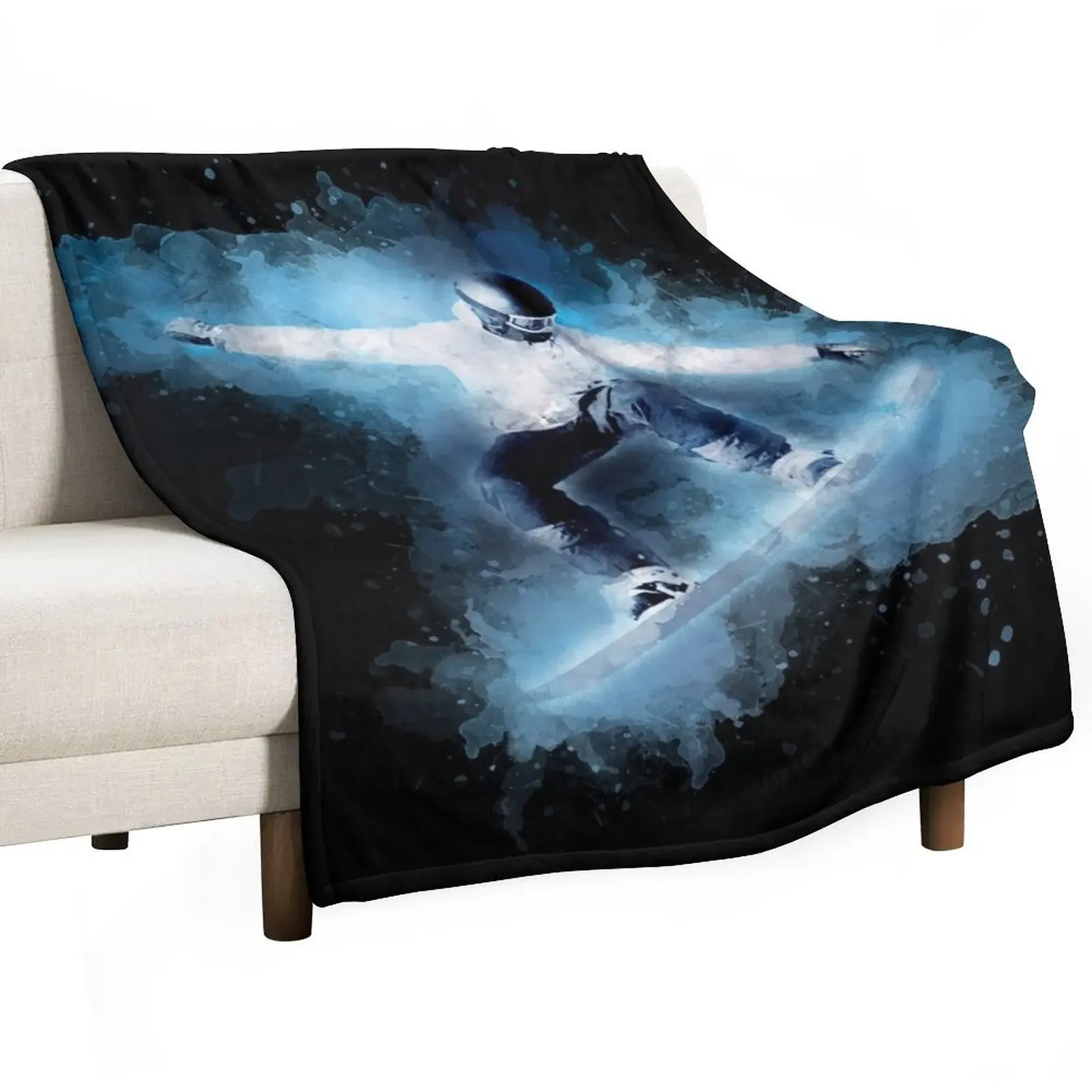 Snowboard Throw Blanket Luxury Throw Flannel Blankets