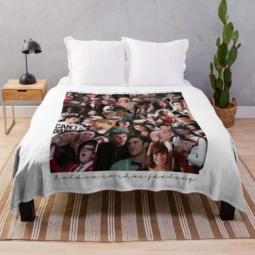 

Glee Collage Throw Blanket heavy blanket soft blanket fluffy shaggy warm bed fashionable