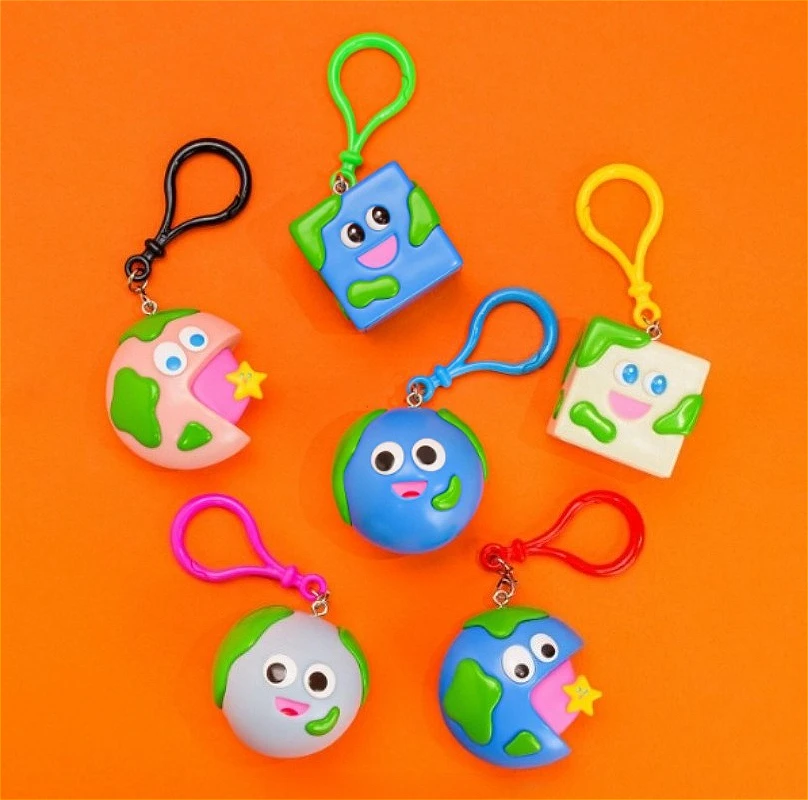 In Stock Kenelephant capsule toys cute HELLO IN THE WORLD !! Vol.4 Child of the Earth Mascot big mouth Charm bag pendant figures