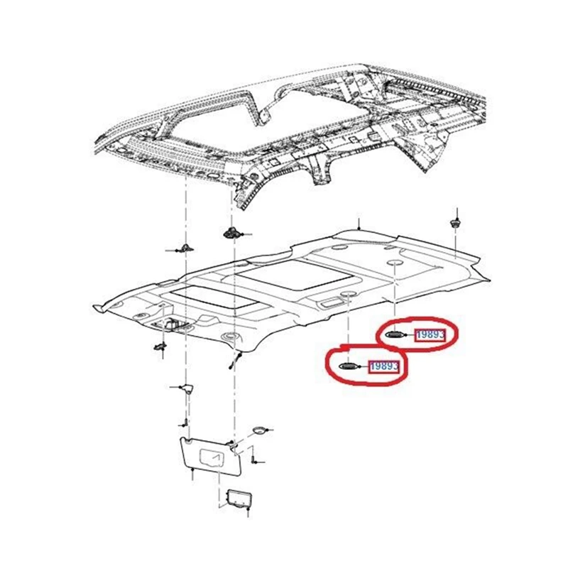 Car Ceiling Roof AC Heat Air Vent BB5Z-19893-CA For Ford Explorer Lincoln MKT 2011-2019 BL1Z-19893-AA BB5Z-19893-AA