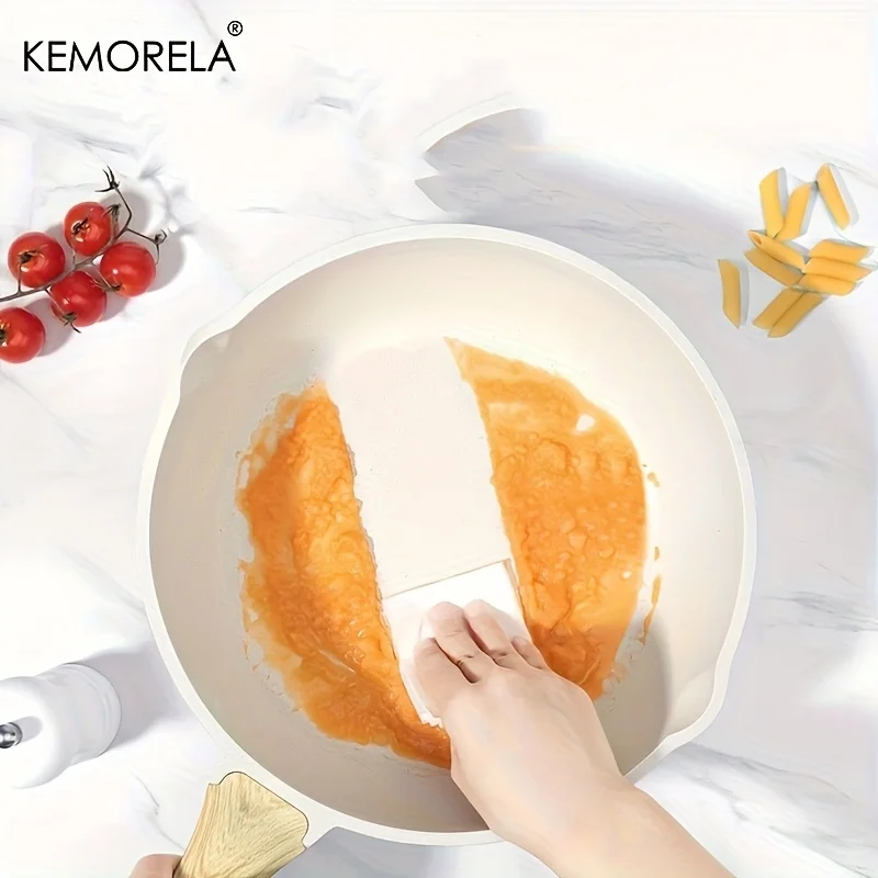 KEMORELA Non-Stick Deep Fry Pan with Lid Enlarged Cooker Stay Cool Handle - No PTFE/PFOA Added Non-Toxic Fry Pan