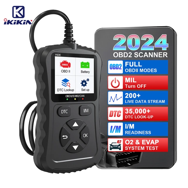 2024 New Car OBD2/EOBD 12V Plug & Play Can Code Scanner Diagnostic Tool  V600 For Cars - AliExpress