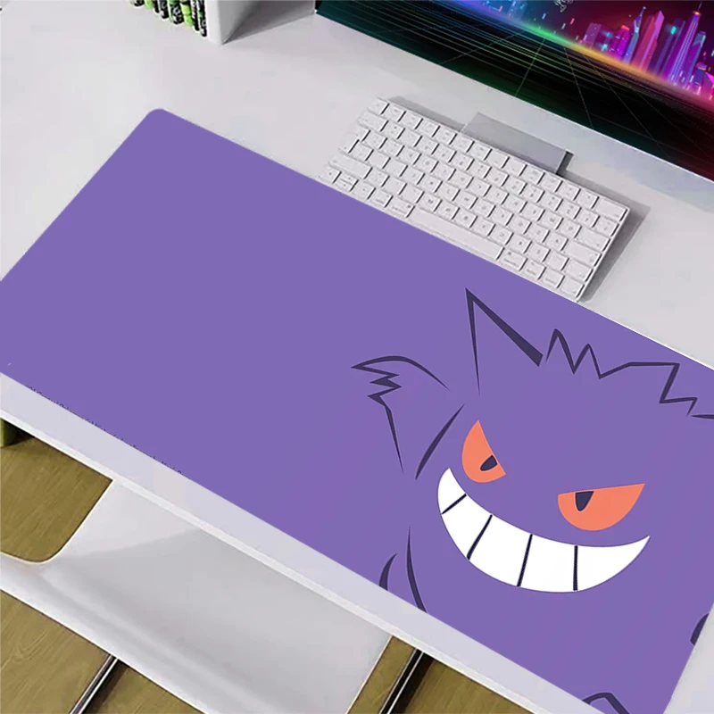 

Kawaii Mouse Pad Anime Pokemon Pikachu Gengar Cute rug Gabinete Gamer Computer Desk Mat Keyboard Gaming Accessories Mousepad