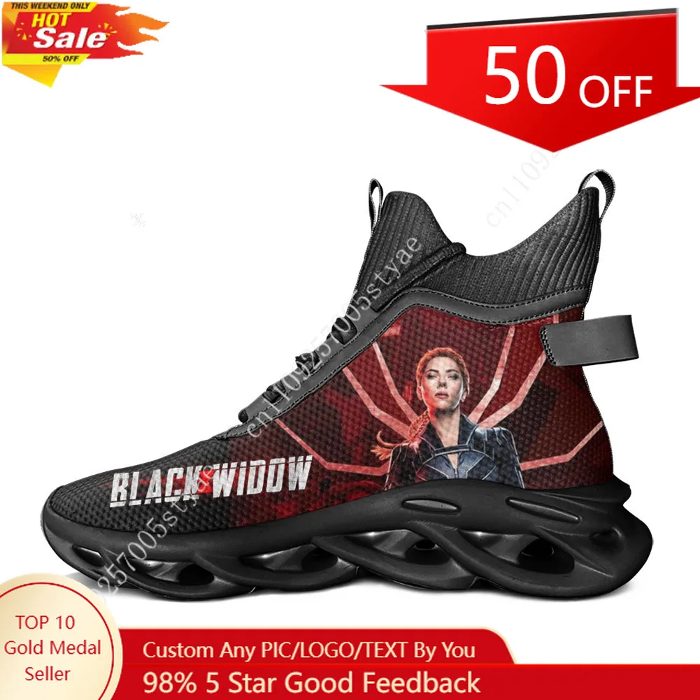 

Кроссовки Marvel Black Widow High Top Flats, высококачественные персонализированные повседневные и спортивные кроссовки для мужчин и женщин
