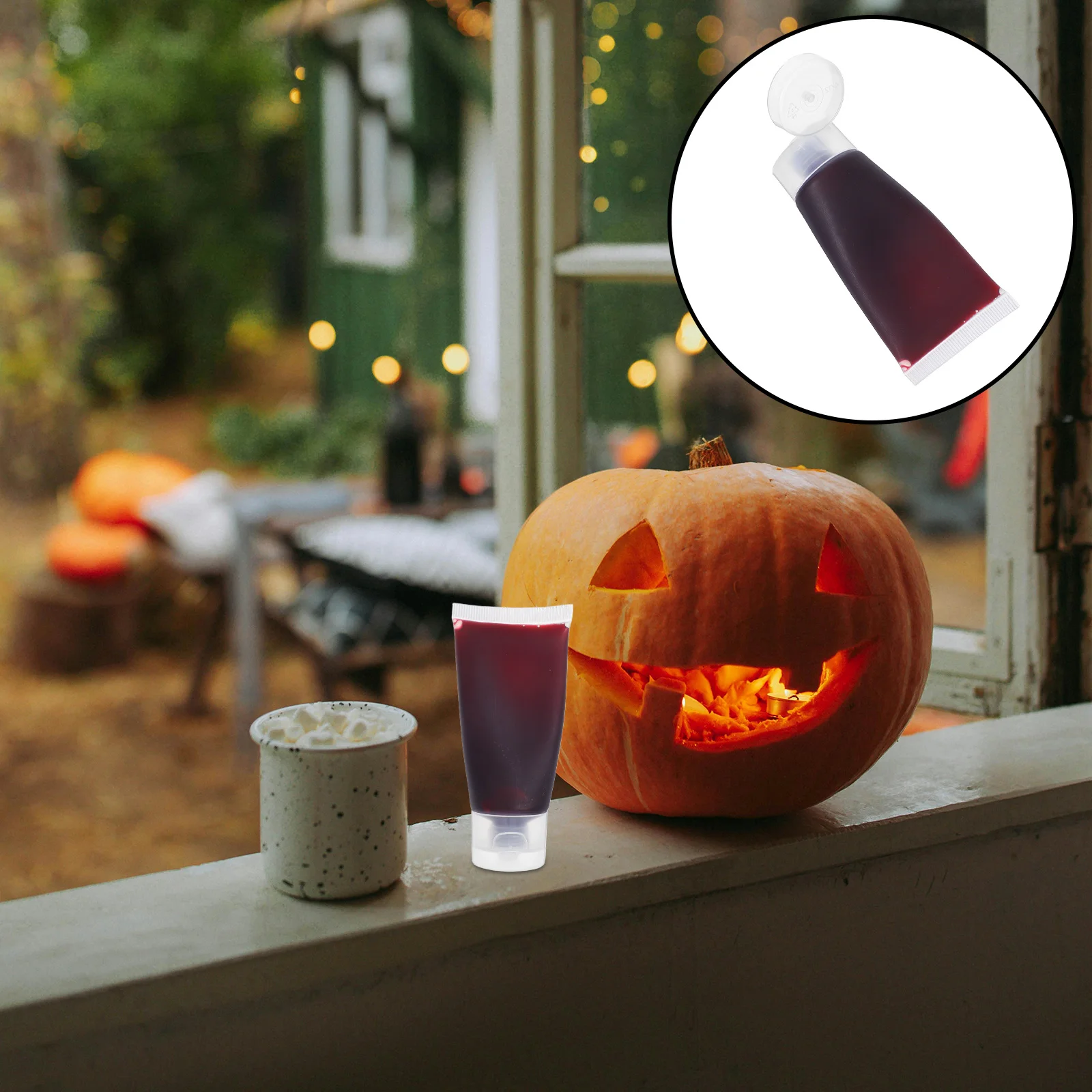 Faux sang artificiel épais lavable de 30Ml, 3 pièces, pour fête d'halloween, accessoires de farces Cosplay, maquillage de sang réaliste, vêtements pour le visage