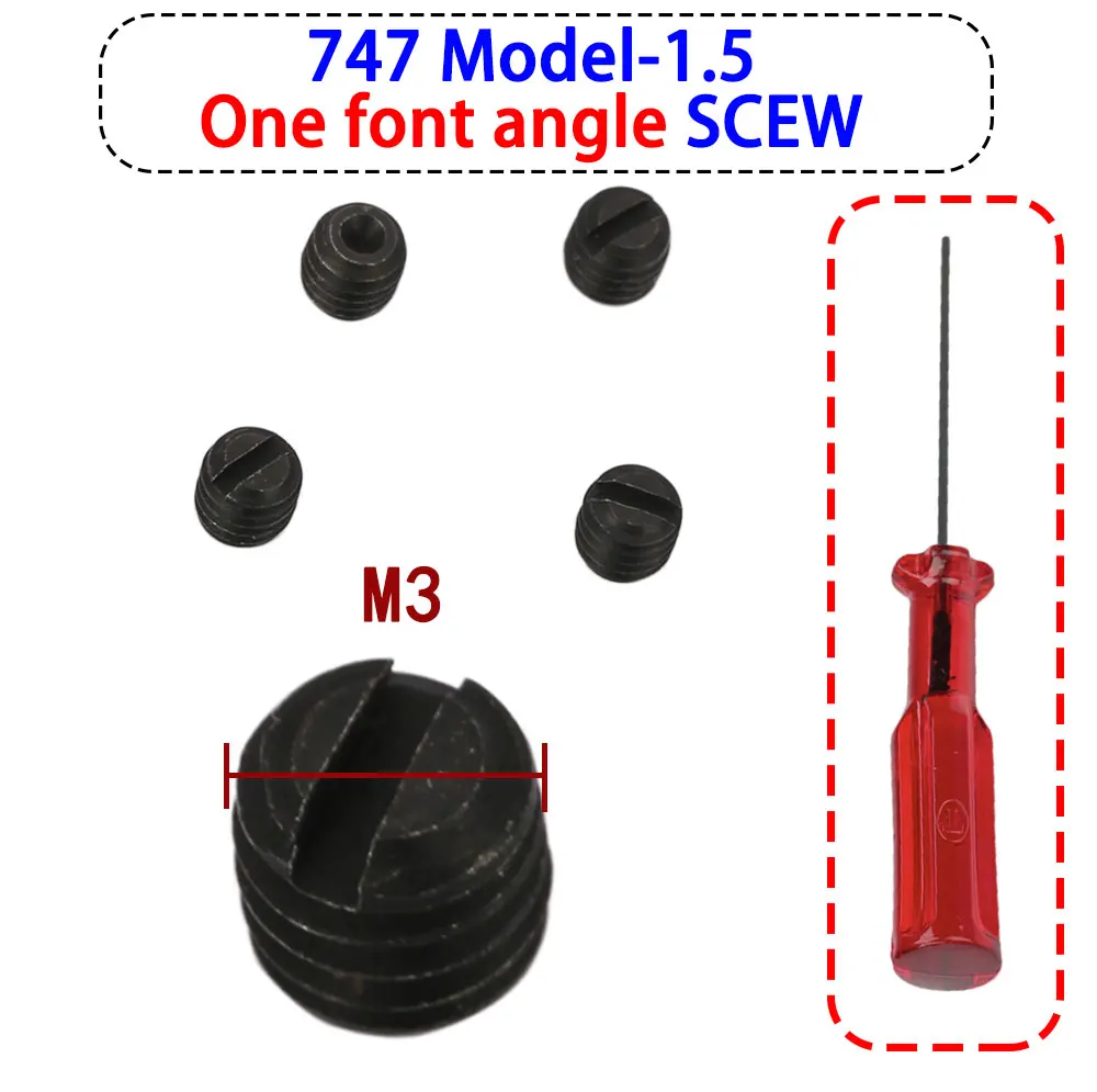 1.5MM 1.6MM Inner Hexagon Or Straight For Pegasus 747 700 Overlock Seiwng Machine Needle Clamp Screw 5292 5994