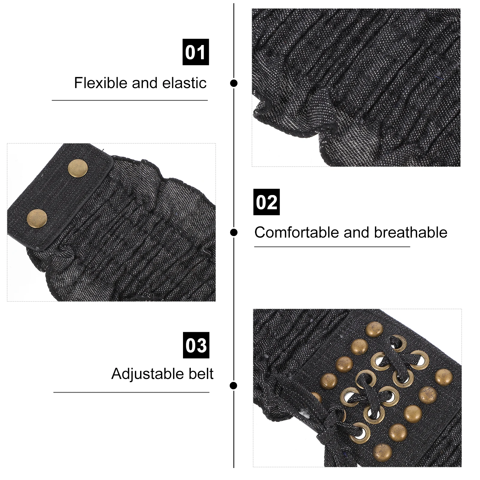 

Decorate Girdle Shapewear Stretch Alloy Buckle Stretchy Belt Elastic Denim Waist