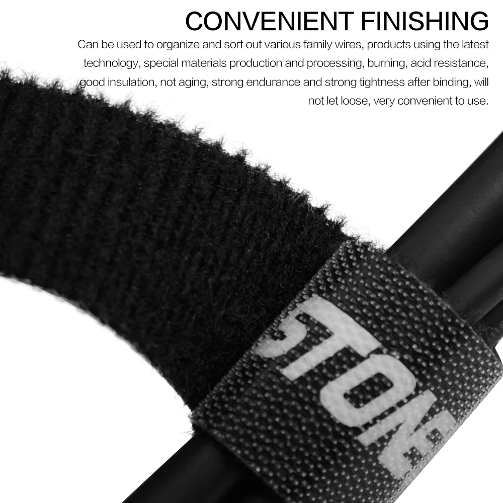 STONEGO USB Cable Winder Cable Organizer Ties Mouse Wire Earphone Holder HDMI Cord Free Cut Management Phone Hoop Tape Protector image 3