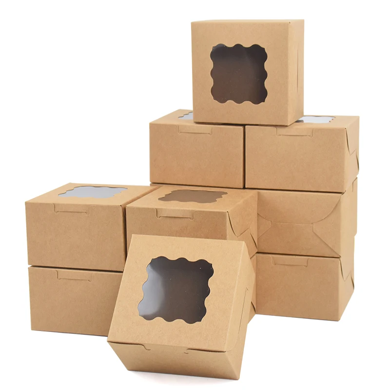15/30Pcs Cake Bakery Boxes for Desserts & Pastries