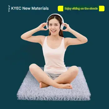 Pratelný sedák z vzdušných vláken, prodyšná podložka na sezení pro studenty, prodyšný sedák z japonského a korejského tatami, podložka na jógu 8 nejlepší prodej Korejský podlahový polštář - №5