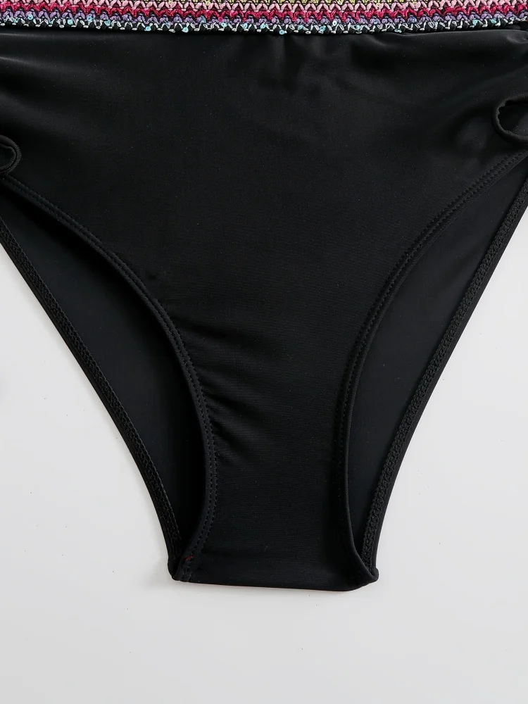 Bikini donna costume da bagno 2025 nuovo bikini solido fionda set costumi da bagno sexy a vita alta estate 2 pezzi set costume da bagno beachwear femminile