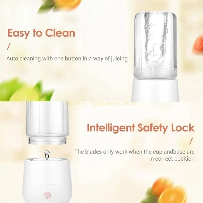 D0AB Portable Juicer Cup Portable Rechargeable Fruit Juicer Fruit Mixers