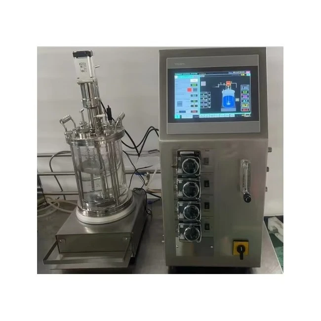 Jacketed Borosilicate Glass Stainless Steel Bioreactor Fermenter for Bacteria