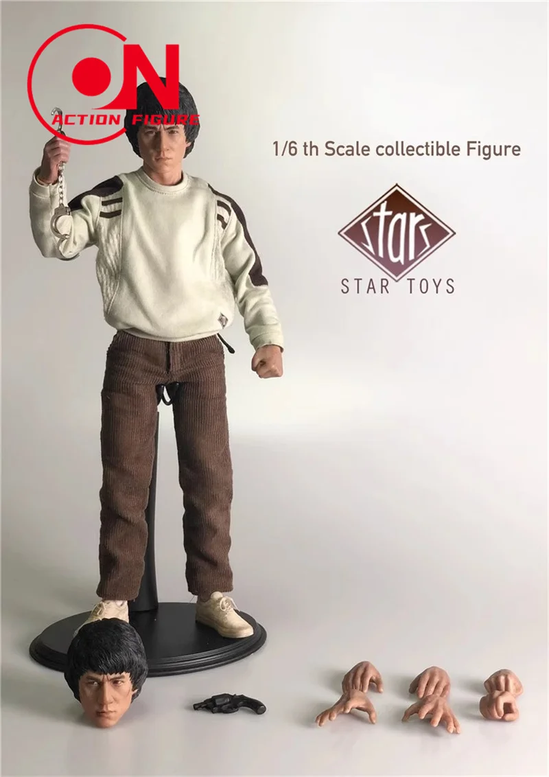 In Stock STAR TOYS STT-001 1/6 Male Soldier Famous Actors Jackie Chan Full Set 12'' Action Figures Model