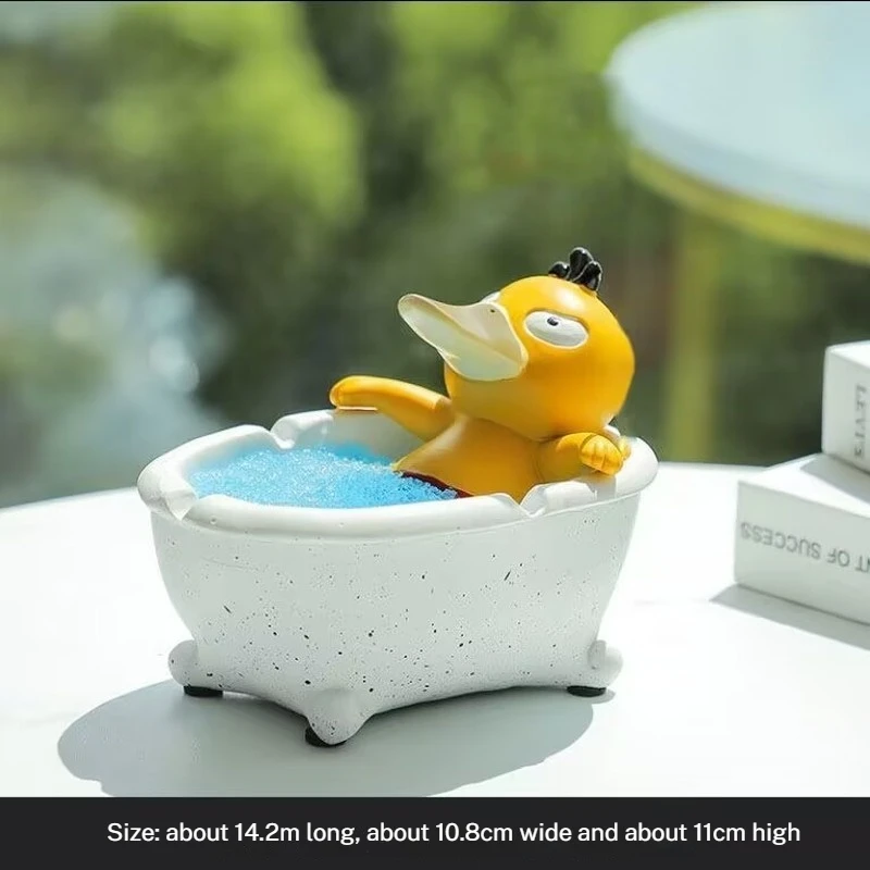 Psyduck Desktop Ornament Cute Bath Duck Ashtray Model Living Room Personalized And Creative Fashionable And Trendy Gift For Boys