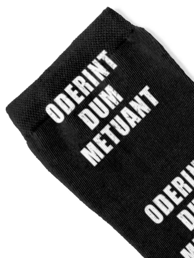 Oderint Dum Metuant - Latin phrase meaning Let them hate, so long as they fear Socks cartoon Boy Socks Women's