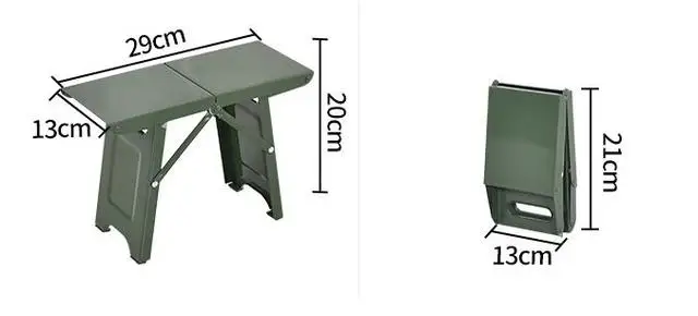 Portable FoldingMini Steel  Camping Stool Chair for Outdoor Fishing Hiking