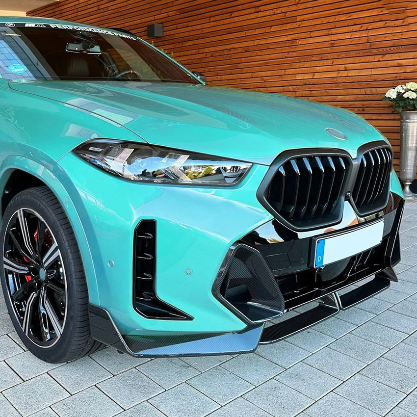 Kép 6: Autó bejárati Festékpárna Ajak számára BMW X6 G06 LCI M Élegáns játékos 2023+ MP Diffuzőr splitters Spoiler Külső Átállítás autó accessor
