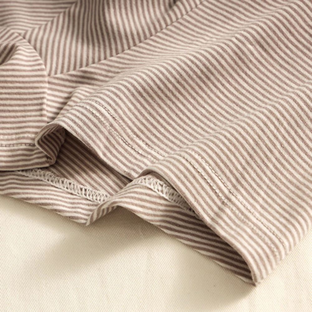 

Men Simple Striped Cotton Blend Panties Briefs U Convex Pouch Underwear Elastic Sexy Man Boxers Shorts Trunks