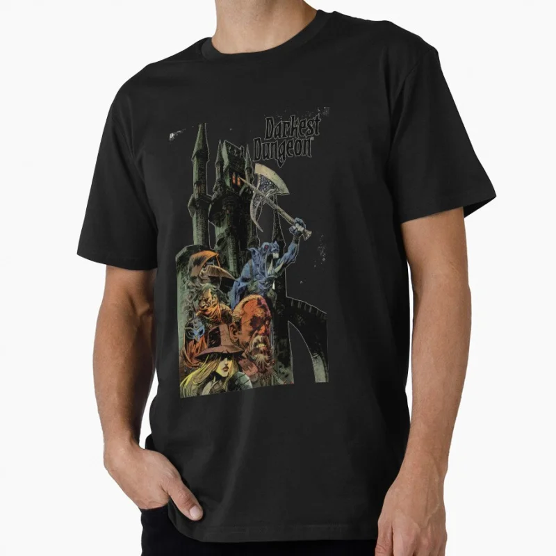 

1111 Darkest dungeon Retro Video game Anime gift t shirt for man Cartoon Graphic Clothes 100% cotton printed All size Tops