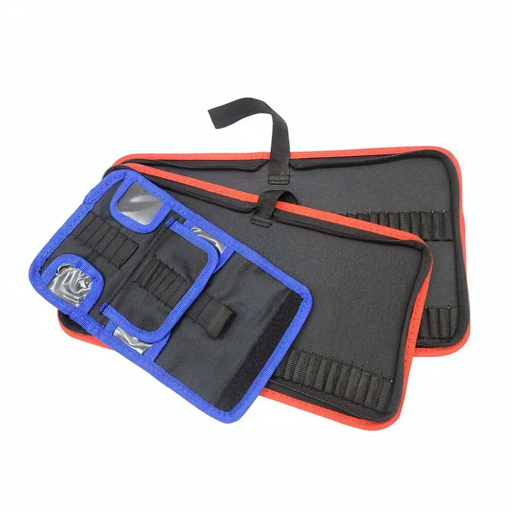 Durable Tool Organizer Bag For Long Screwdriver Bits Oxford Fabric Storage Pouch Case Portable Hardware Carrying Bag
