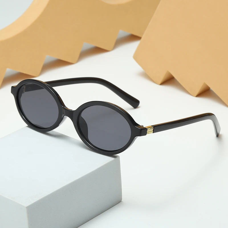 Sexy Small Oval Women's Sunglasses 2024 New Fashion Leopard Brown Hot Sun Glasses Female Retro Colorful Shade Eyeglasses image 2