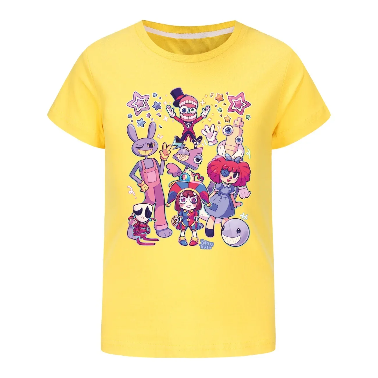 Zomer Kinder T-Shirt Met Korte Mouwen De Geweldige Digitale Circus Katoenen T-Shirts Meisjes Kleding Voor Jongens T-Kostuums Kawaii Shirt 2895