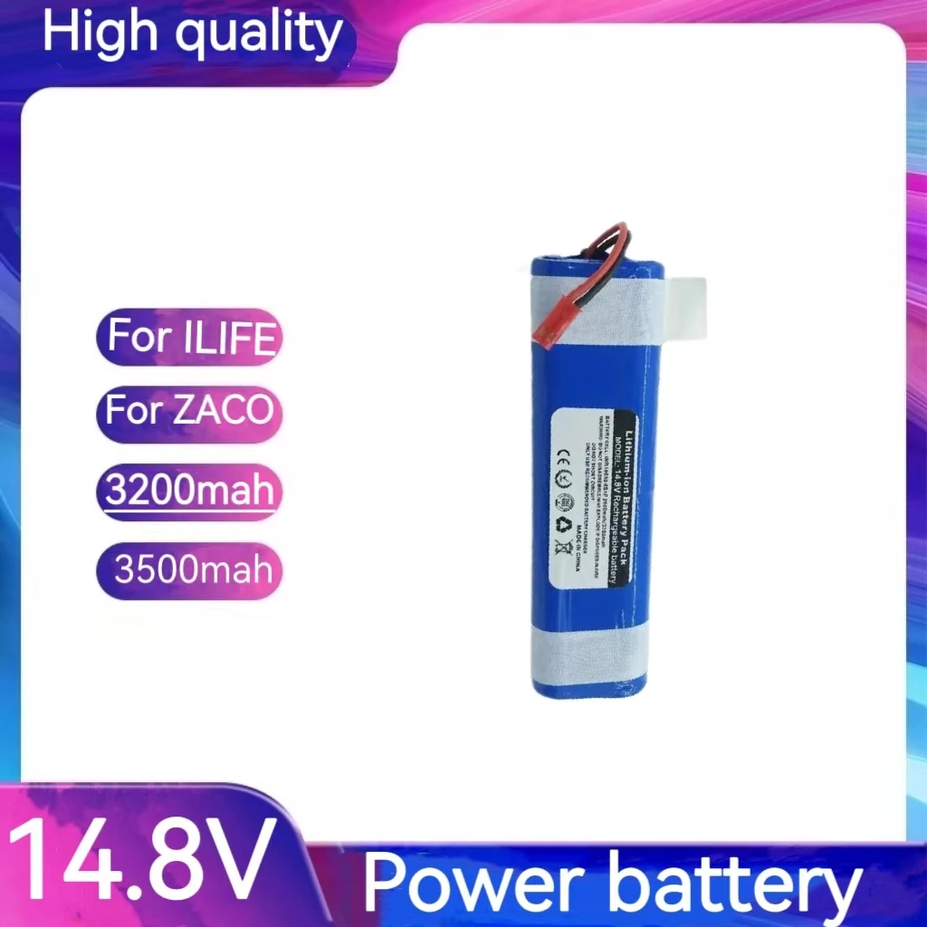 

14.8V Battery pack Replacement For ILIFE V3s Pro, V50, V5s Pro, V8s, X750, For ZACO V3, V40, V5s Pro, V5x 2600mAh