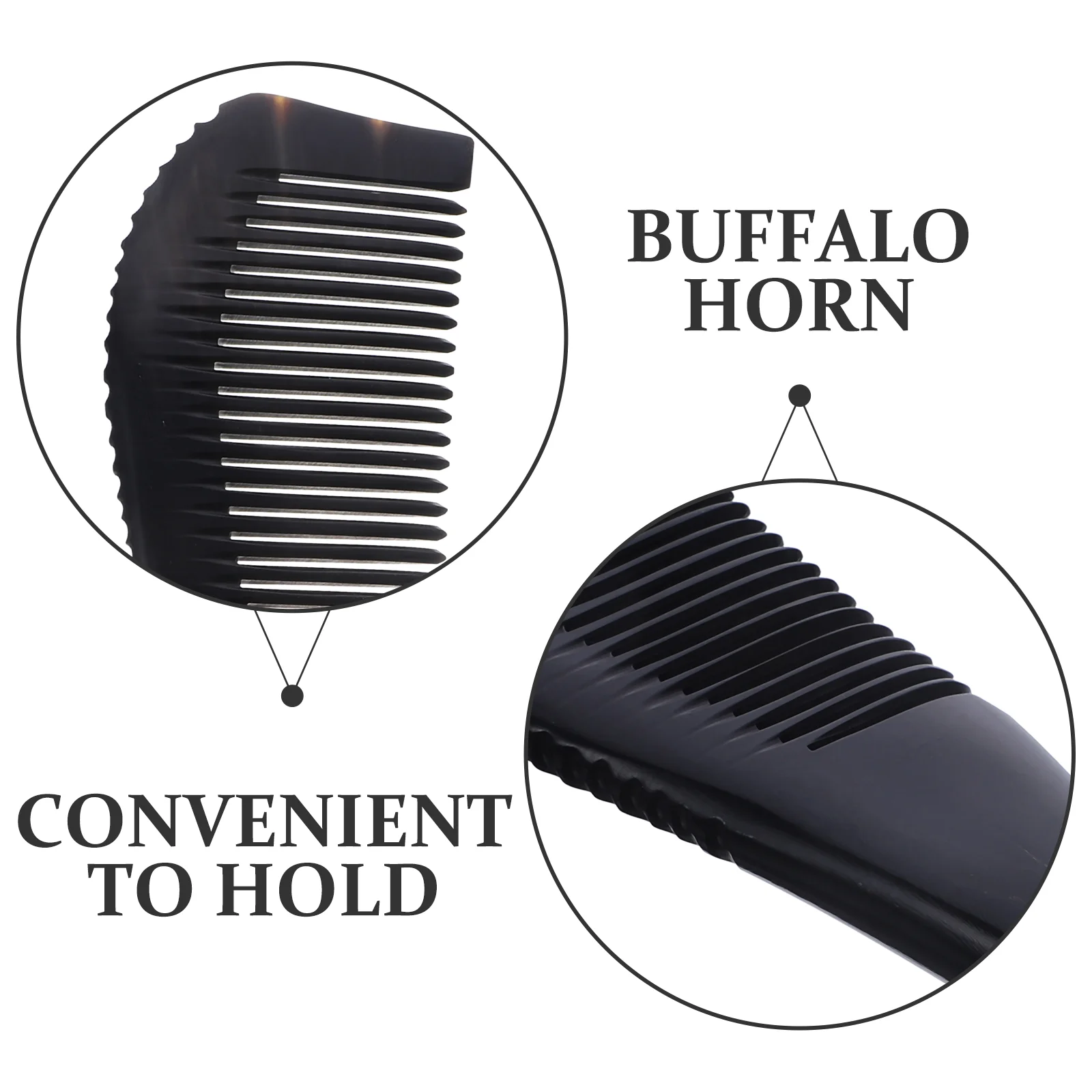 Buffalo Horn Comb Anti-hair Loss Anti-static Combs for Men Women Household Home