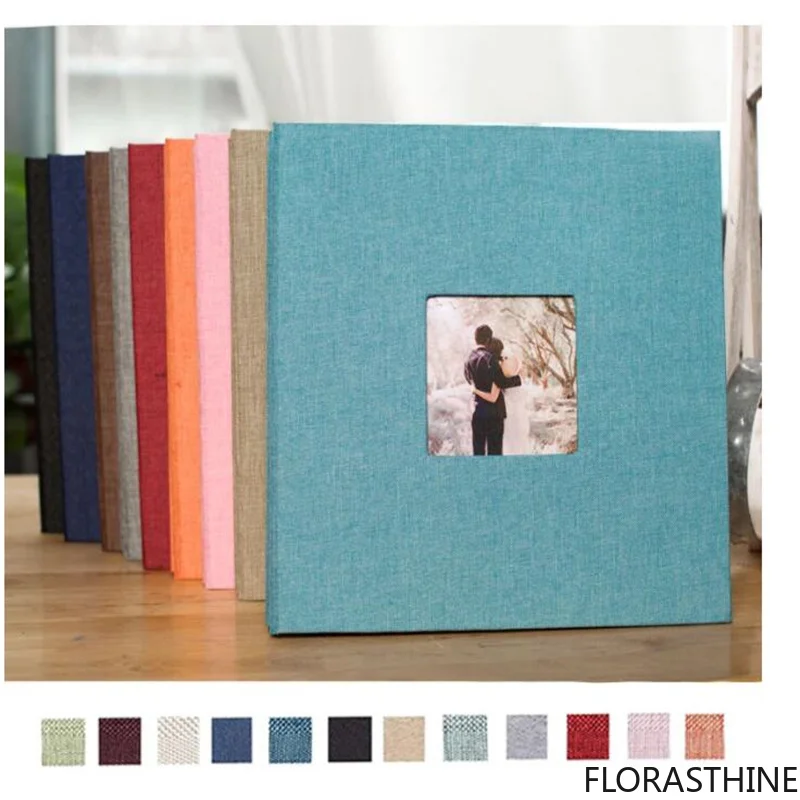 16inch Linen Photo Album Lovers Birthday Gift Wedding Instax Baby Photos Ablum Scrapbook Paper Crafts Sticky Albums Gifts
