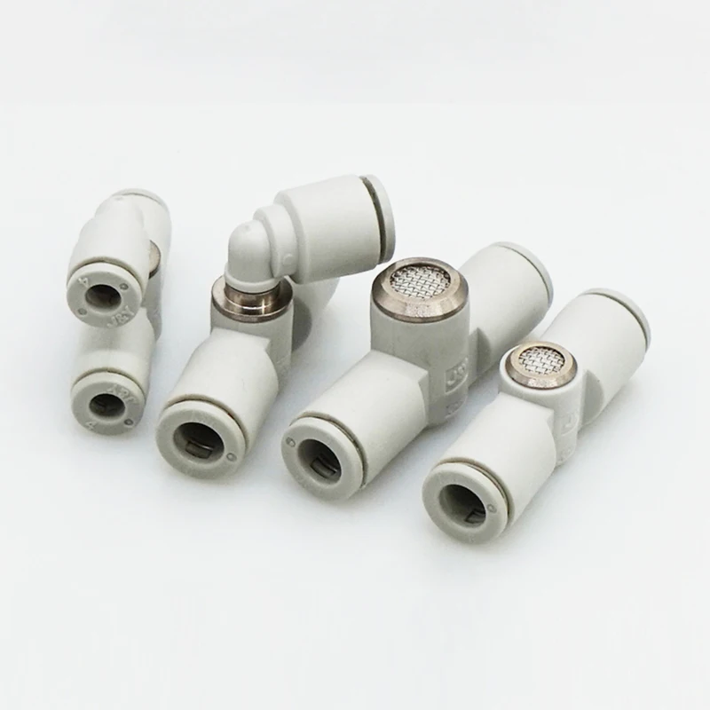 موصل صمام العادم السريع ، مكون هوائي ، وصلة أنبوب الهواء ، AQ240F-04 ، AQ340F-06-00 ، 1 قطعة