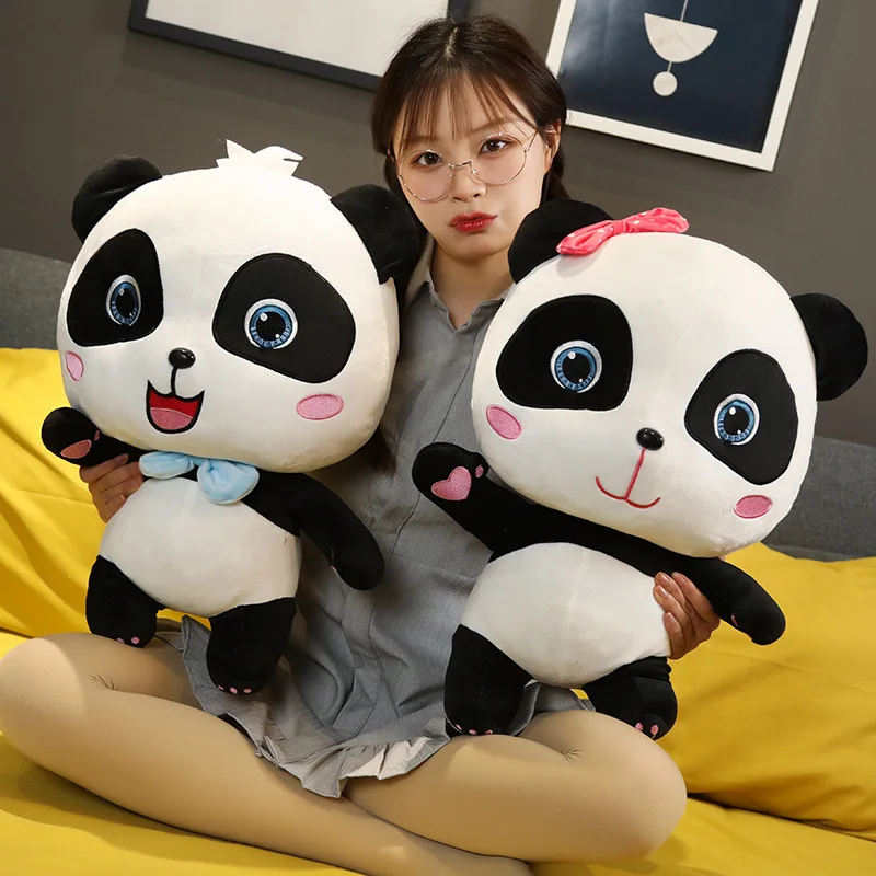 Peluche de bebé de 22/30/50cm, Babybus Panda Kiki Miu, peluches suaves y cómodos, regalo de cumpleaños para niños