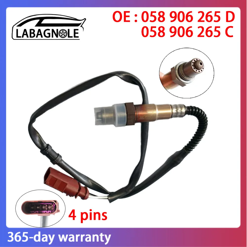 

Rear Oxygen Sensor O2 Sensor 058906265D 058906265C OE Quality for Audi A4 B6 B7 A6 C5 VW PASSAT Skoda SUPERB 058 906 265 D