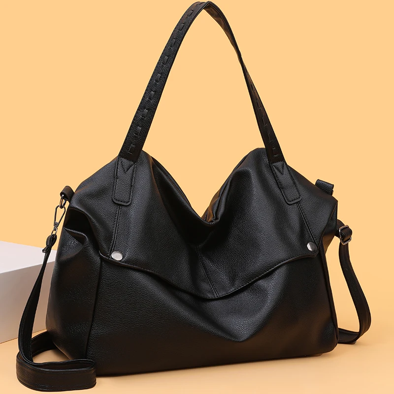 

Women's Synthetic Leather Shoulder Bag Convertible Crossbody Purse Handheld Tote Bag for Ladies Girls Work Office Party Shopping