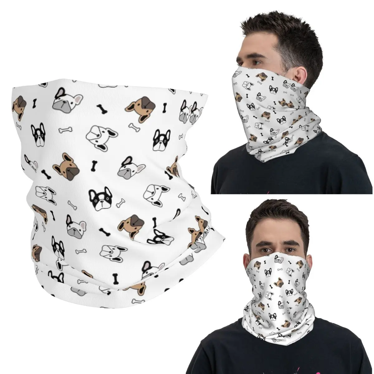 

Французский бульдог Frenchie Dog Lover бандана на шею с принтом маска шарф многофункциональный головной убор унисекс для взрослых