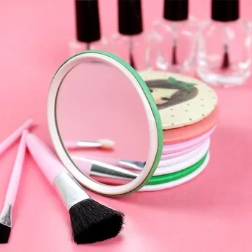 10-50pc/lot Queens series Cosmetic mirror / sweet women makeup pocket mini mirrors / portable mirror/nice gift