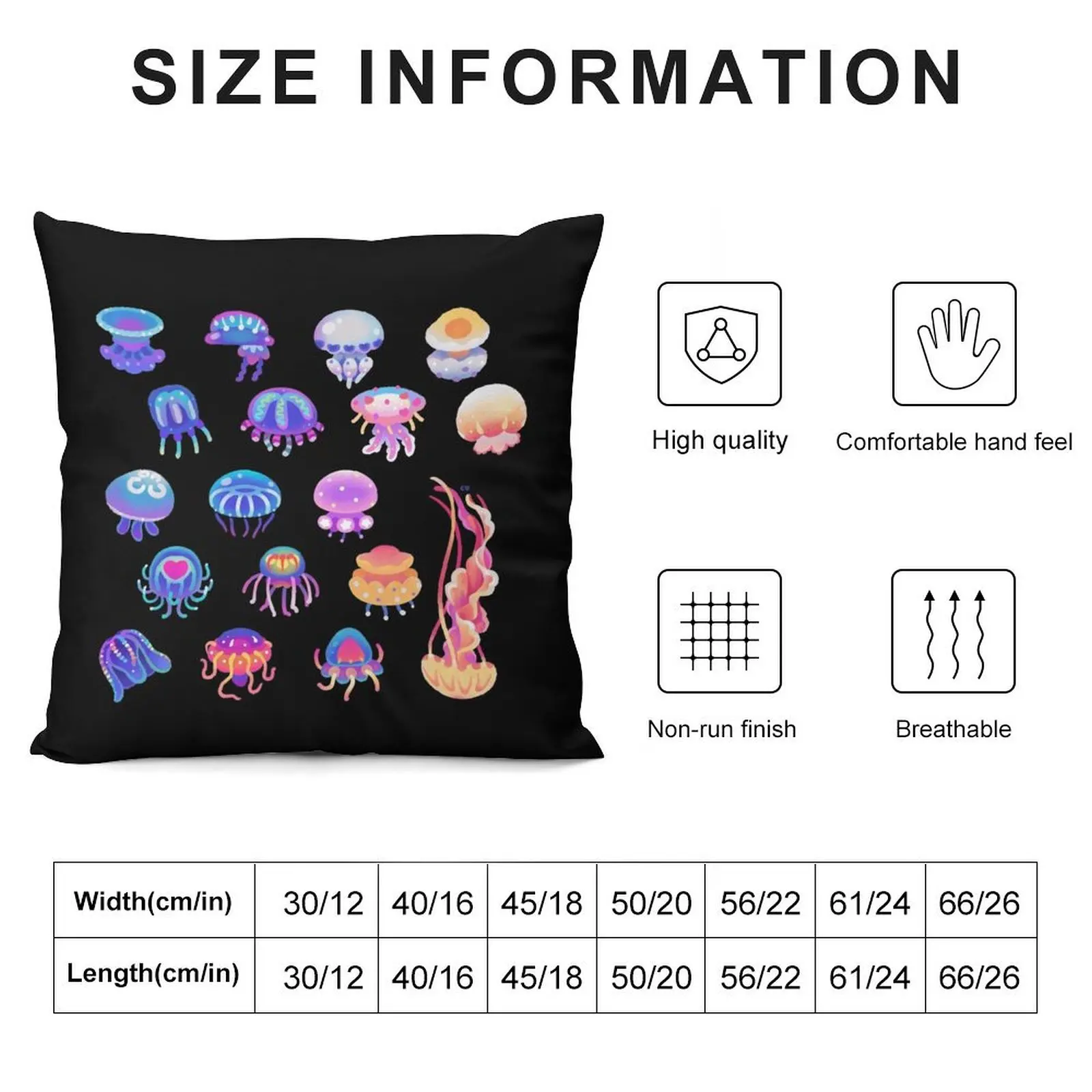 Jellyfish Day Throw Pillow Throw Pillow Throw Pillow Covers Sofa Covers For Living Room